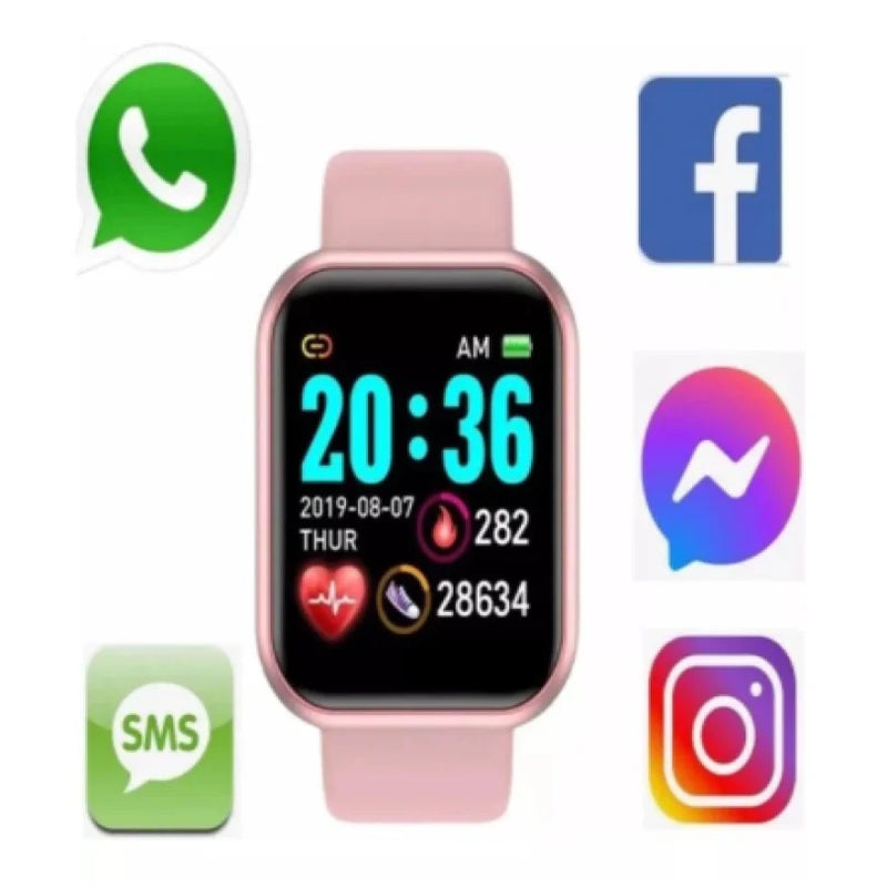 Smartwatch D20 relógio Android e  ios Prova Àgua Colocar Foto na Tela